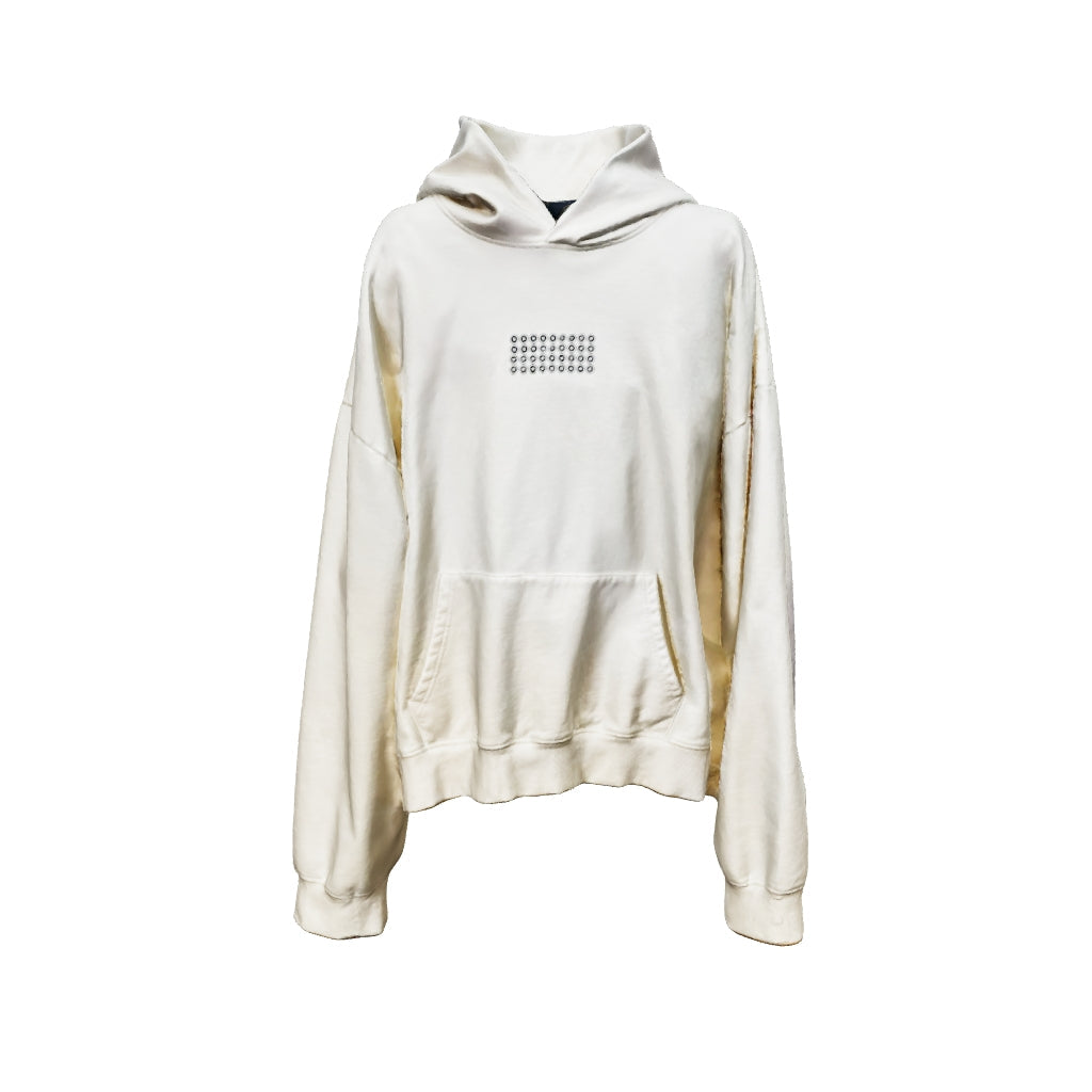 ◇PARTIMENTO◇ Wool Hoodie Muffler Ivory SHRUNKEN HOODIE Ivory – SPRWMN